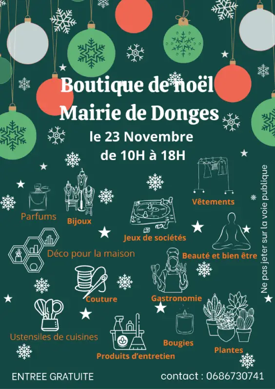 Boutique de Noël à Donges