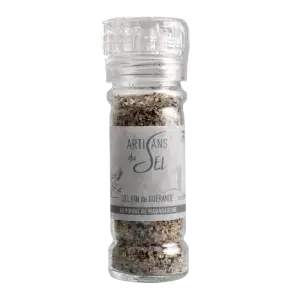 Moulin fleur de sel de guérande au poivre noir de madagascar