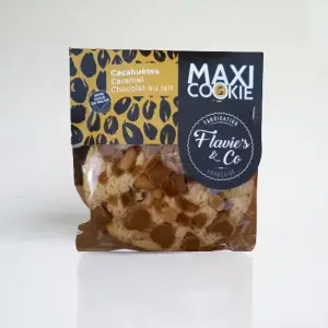 Maxi cookie cacahuète caramel et chocolat au lait