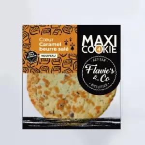 Maxi cookie cœur caramel beurre salé