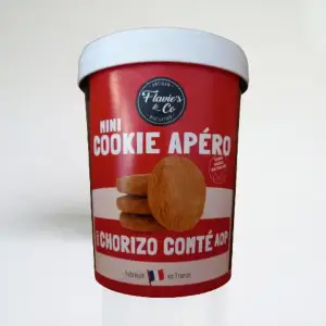 Mini cookie apéro chorizo et comté (aop)