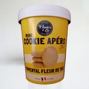 Mini cookies apéro emmental français et fleur de sel