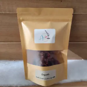 Croquants amandes, orange confite et chocolat noir (66%)