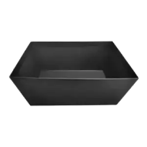 Petite corbeille noire carré