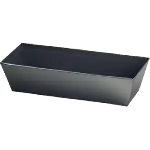 Petite corbeille noire rectangulaire