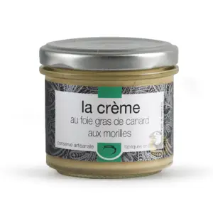 Crème foie gras de canard morilles