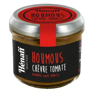 Tartinable houmous, chèvre et tomate