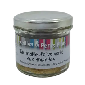 Tartinable aux olives vertes et aux amandes