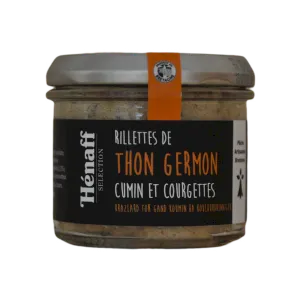 Rillettes de thon germon au cumin et aux courgettes