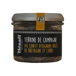 Terrine de campagne au confit d’oignons rosés de bretagne et au curry