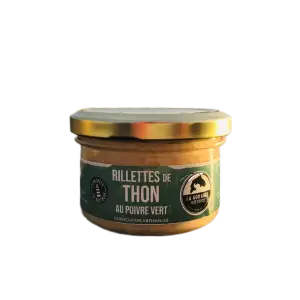 Rillettes de thon au poivre vert
